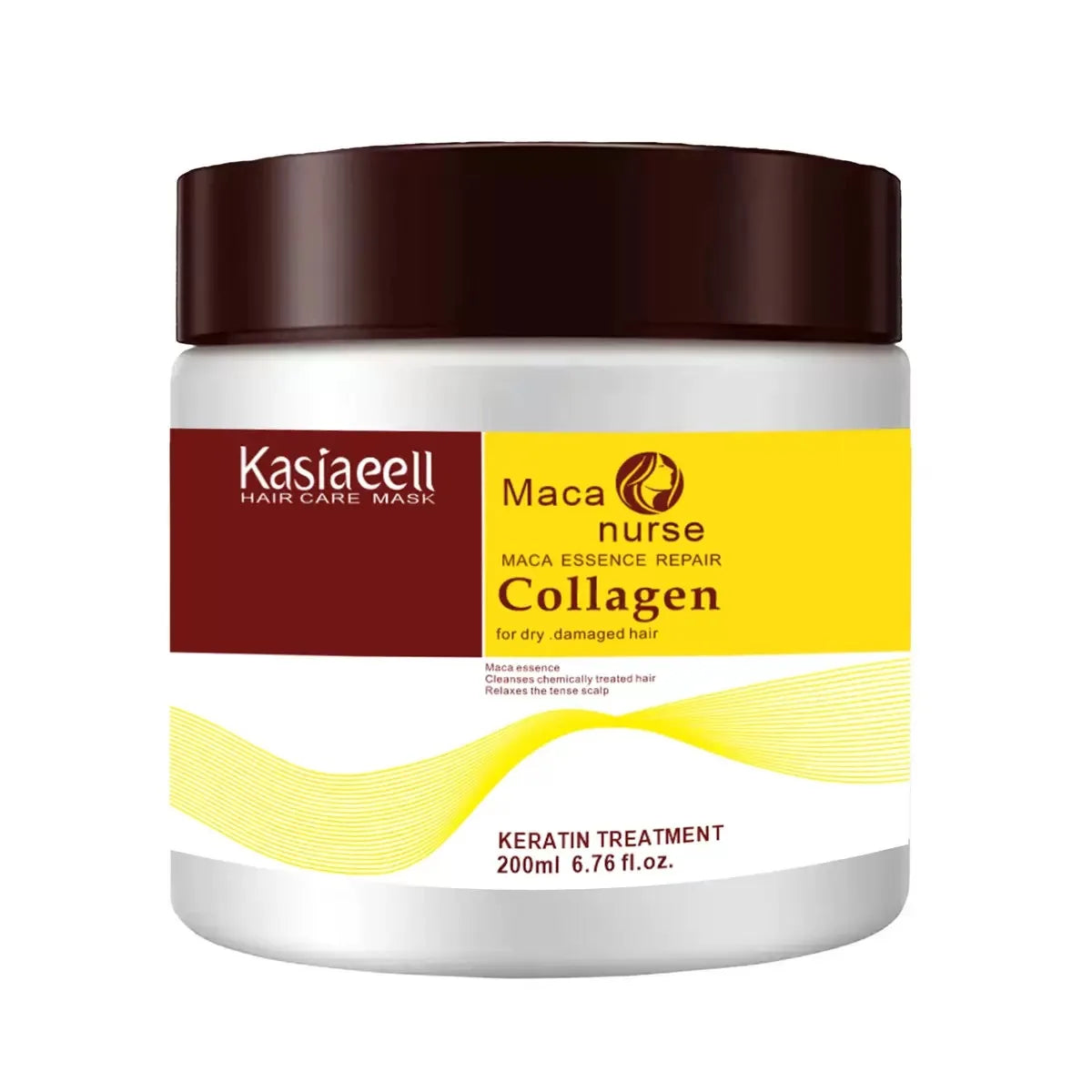 Collagen Hair Treatment Deep Repair Conditioning Argan Oil Hair Mask Essence for Dry Damaged Hair 200ml/500ml | Kimlud...