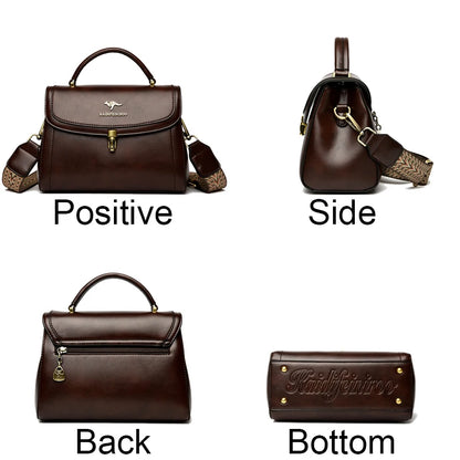 High Quality Leather Shoulder Crossbody Bags for Women 2024 Ladies Luxury Designer Fashion Handbags Female Messenger Sac...