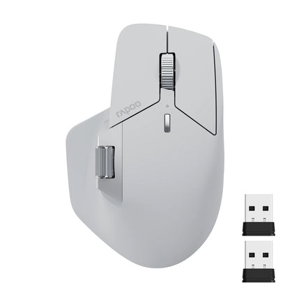 Rapoo MT760L/MT760M Multi-mode Rechargeable Wireless Mouse Ergonomic 4000 DPI Support Up to 4 Devices Bluetooth Mouse |...