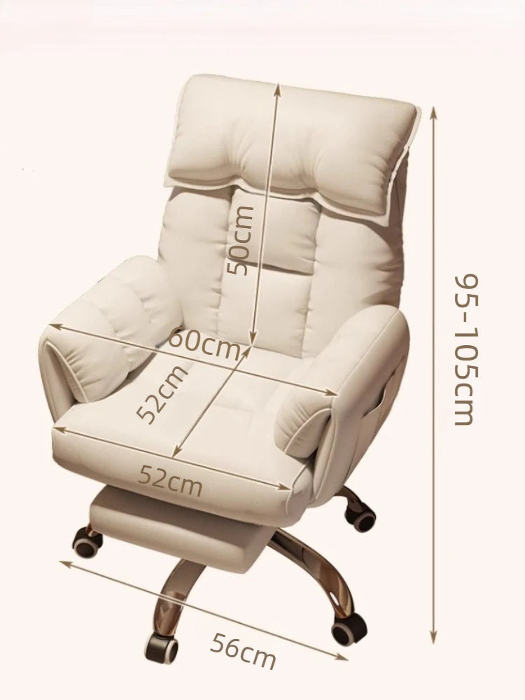 Computer Chair Office Backrest Lazy Sofa Chair Bedroom Reclining Seat Adjustable E-sports Chair Office Furniture with...