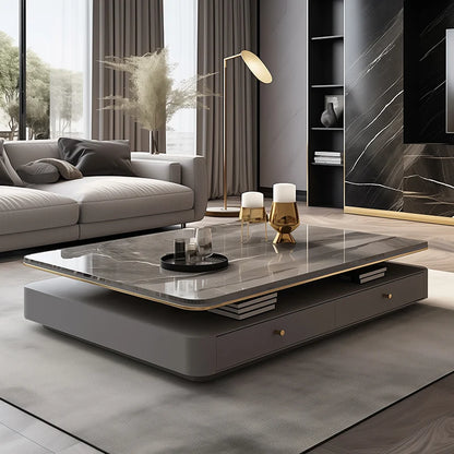 Italian Designer Aesthetic Coffee Table Modern Drawer Unique Luxury Coffee Table Living Room Stolik Kawowy Salon...