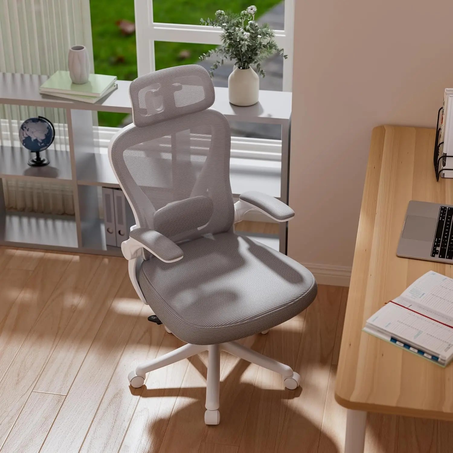 High Back Ergonomic Office Chair M903, Mesh Computer Desk Chair with Wheels, Adjustable Lumbar Support, Customized - Kimlud