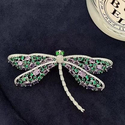 Light Luxury Elegant Zircon Pearl Flower Phalaenopsis Brooch For Women Fashion Sweet Crystal Jewelry Geometry Jewelry...