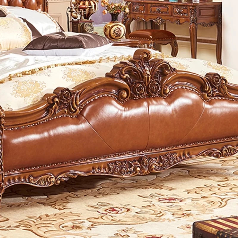 American Comfortable Bed Romantic Design Aesthetics Fashion Bed Bedroom Romantic High Quality Letto Matrimoniale Home...