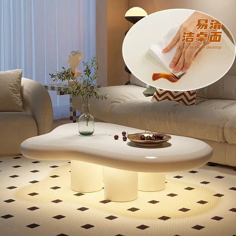 Modern Nordic Coffee Tables Luxury Sofa White Design Coffee Table Minimalist Room Table Basse De Salon Home Furniture Decor - Kimlud