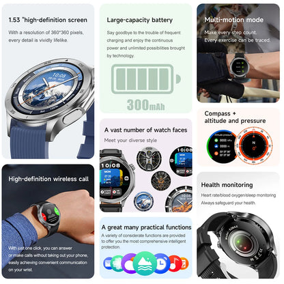 OPPO Watch X2 Latest Bluetooth Call Smartwatch Men GPS NFC Health Monitoring IP68 Waterproof Watch AMOLED HD Screen Smart Watch