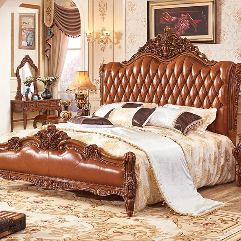 American Comfortable Bed Romantic Design Aesthetics Fashion Bed Bedroom Romantic High Quality Letto Matrimoniale Home...