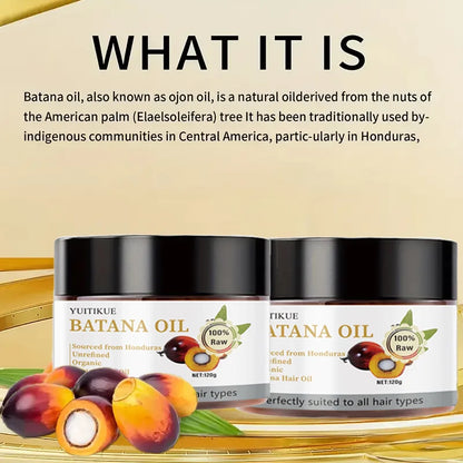 Organic Batana Hair Oil, moisturizing and nourishing, smooth and shiny, anti-frizz, restores hair's natural luster