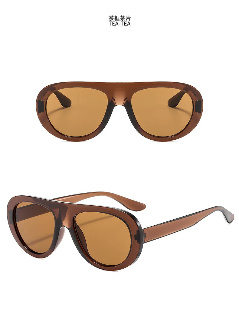 Fashion Oversized Hip Hop Sunglasses Men Women Shades Brand Designer Glasses Trend Male Punk Eyewear Female UV400 |...