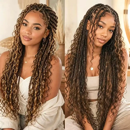 #4/27 Highlight Colored Deep Wave Feather Crochet Human Hair Pre Separated Reusable Brazilian Raw Crochet Hair Invisible...