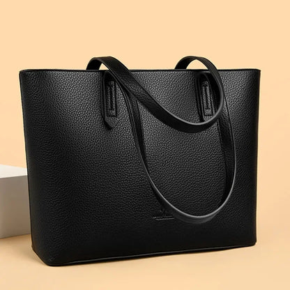 Genuine High Quality Large Capacity Shoulder Bag Female Tote Bag New Luxury Designer Handbag For Fashion Women Brand Shopper Bag - Kimlud