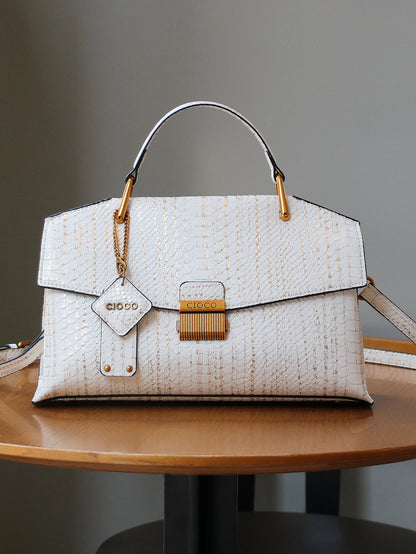 2026 New Retro Blue Snake-Shaped High-Grade Handbag Fashion Luxury Handbag Lightweight Large-Capacity One-Shoulder...