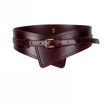 Real Leather Wide Waistband Fashion Versatile Decoration Waist Accessories Women's Waist Seal Dress Coat Pure Cowhide...