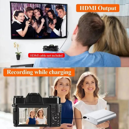4K Digital Camera for Photography 16X Digital Zoom Vlog Camera for YouTube 75MP WiFi Autofocus Livestream Video Camera Camcorder - Kimlud