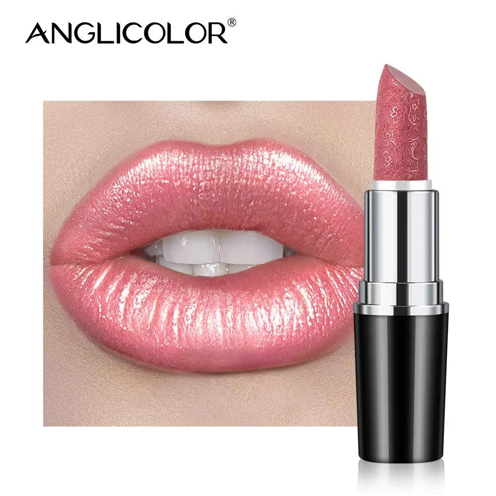 Makeup Non-sticky Non-fading Lipstick Pearlescent Long-lasting Moisturizing Fine Glitter Lip Gloss Hydrating Waterproof Lips Hot