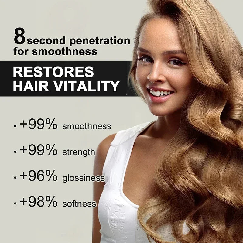 Keratin Hair Mask Professional Repair Damaged Dry Frizy Hair Anti Rolling 5s Magical Smooth Shiny Hair Care Moisturizing...