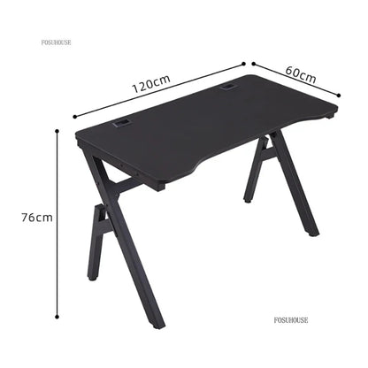 Carbon Fiber Computer Desks Desktop Home Gaming Desk Simple K-shaped Workbench Dormitory Student Study Desks Office Furniture A - Kimlud