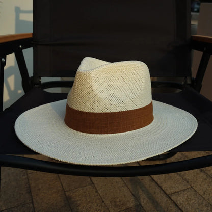 Fashion Casual White Panama Hats Summer Fedora Hat for Men Women Sun Hats Wedding Party Hat with Ribbon Band | Kimlud...