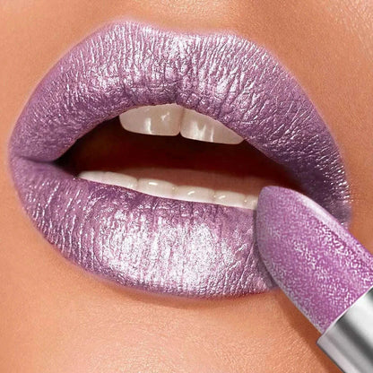 1 PC Glitter Shiny Metallic Lipstick Pearlescent Lip Tint,Long Lasting Lip Matte Lip Makeup Gifts for Women Lip Oil Cosmetic