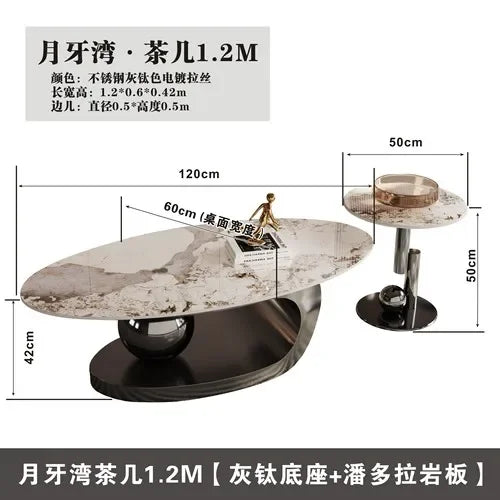 Nordic Living Room Coffee Tables Modern Design Decor Oval Coffee Tables Minimalist Mesa De Centro De Sala Home Furniture...