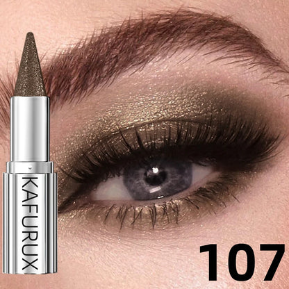 12 Colors Metallic White Black Purple Eyeshadow Pencil Glitter 1pc Liner Pen Highligter Long Lasting Blue Cream Eye...