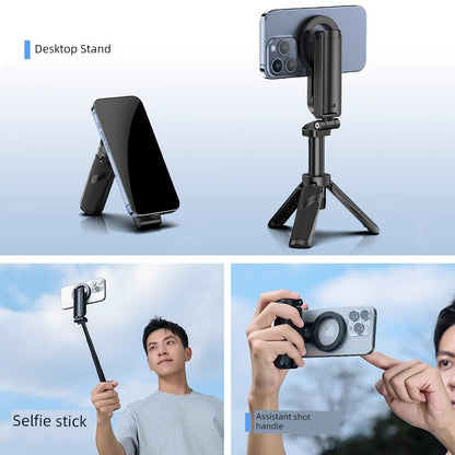 Ulanzi Excellent Basket Jj03 Magnetic Suction Tripod with Handle Three-in-One Bluetooth Selfie Stick Mobile Phone Bracket Camera Aid