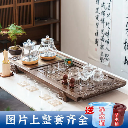 Kung Fu Ceremony Tea Tray Rectangle Drainage Pot Drip Accessories Luxury Tea Tray Hospitality Valet Bandejas Home Decorationgs - Kimlud