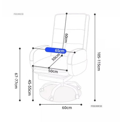 Modern Designer Armchairs Home Lazy Rolling Leather Office Chair Computer Swivel Gaming Accent Chairs Office Furniture k...