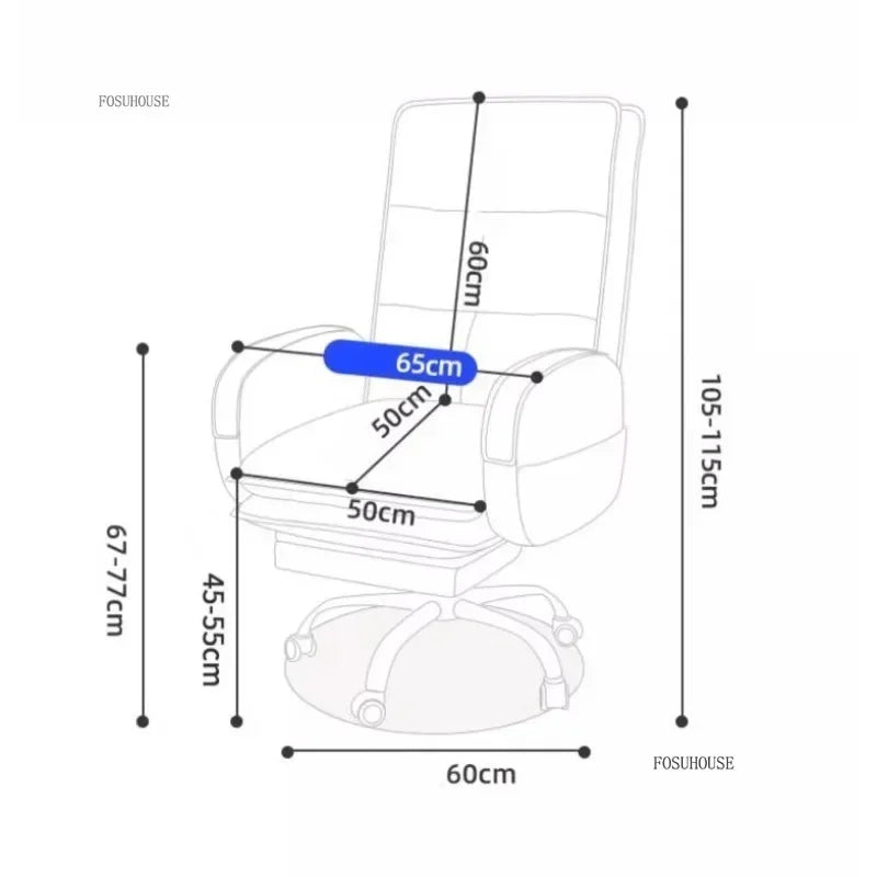 Modern Designer Armchairs Home Lazy Rolling Leather Office Chair Computer Swivel Gaming Accent Chairs Office Furniture k...