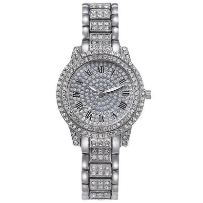 Luxury Full Diamond Watches For Men Top Brand Hip Hop Iced Out Arab Number Watch Men Fashion Steel Waterproof Clock Dropshipping