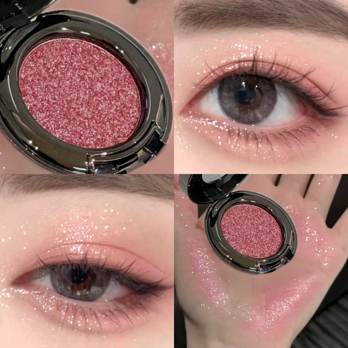 Metallic Glitter Smoked Green Eyeshadow Cream Chameleon Blue Sparkling Shimmer Highlighter Eyeshadow Palette Eye Shadow...