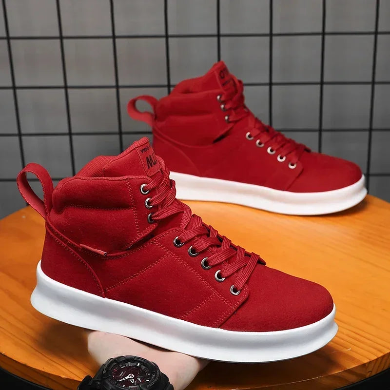 Sneakers men Flat Platform Shoes  Fashion Breathable Thick bottom Running Casual High Top Shoes Ladies