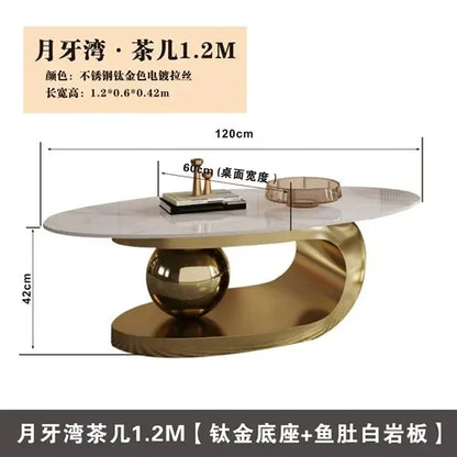 Nordic Living Room Coffee Tables Modern Design Decor Oval Coffee Tables Minimalist Mesa De Centro De Sala Home Furniture...