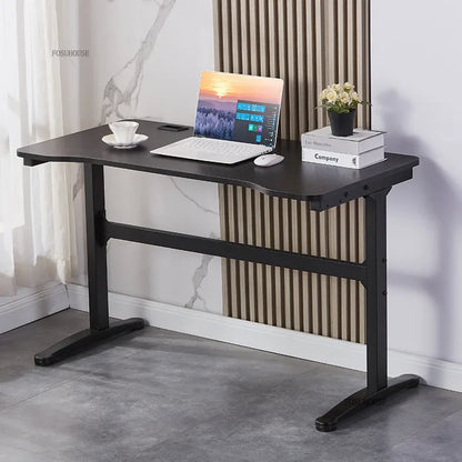 Carbon Fiber Computer Desks Desktop Home Gaming Desk Simple K-shaped Workbench Dormitory Student Study Desks Office Furniture A - Kimlud