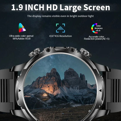 2025 New Men Outdoor Sport Smart Watch 1.9" HD Touch Screen 800mAh Battery Life 100+ Fitness IP68 Waterproof for xiaomi watch