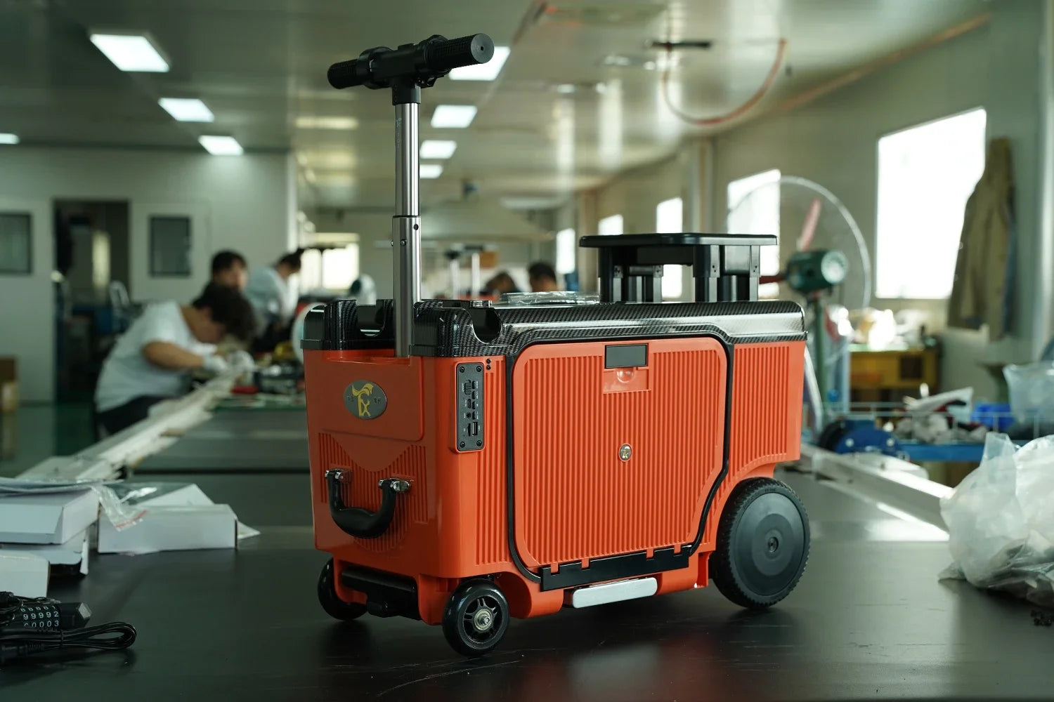 Electric Trolley Case Cleared To Board USB Charging TSA Customs Lock 20 Inch Electric Suitcase Luggage Small Scooter...