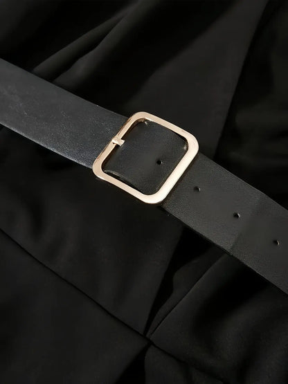 Elegant Women's Dress Fashionable Temperament Long Sleeve V-Neck Retro Casual Solid Color Office Slim Pencil Skirt Maxi Dresses