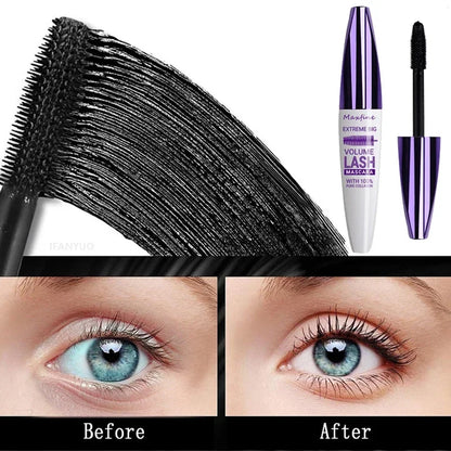 Colorful 5D Volume Mascara Lasting Styling Waterproof Quick Dry Blue Purple Curling Lengthen Long Eyelash Silk Extension...