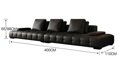 European Longer Sofa Luxury Leather Desig Lounge Living Room Sofa Modern Recliner Puffs Muebles Para El Hogar Couch Furniture
