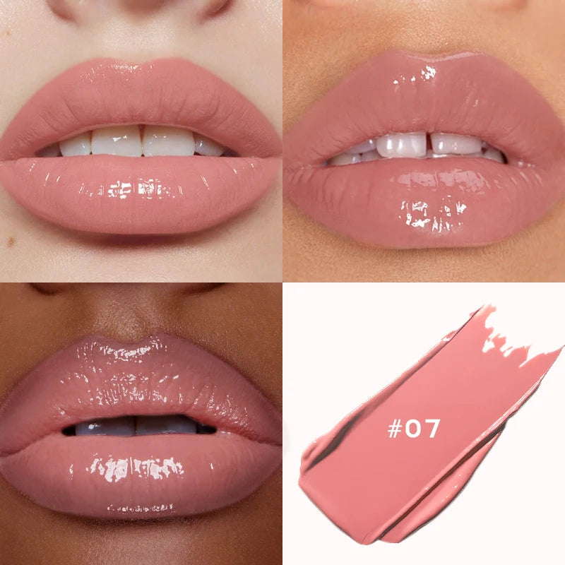 Watery mirror lipstick white not easy to stain the cup water light moisturizing lip glaze lip gloss