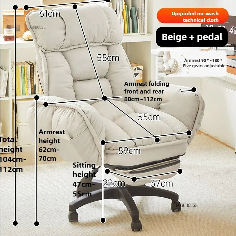 Creative Swivel Lift Office Chairs Modern Comfortable Backrest Computer Chairs Student Study Gaming Chair for Office Furniture L - Kimlud