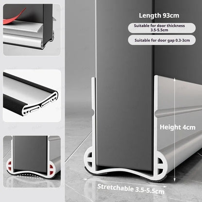 Flexible Door Bottom Sealing Strip Door Gap Soundproofing Wind and Dust Proof Weather Strip Under Door Draft Stopper Tape
