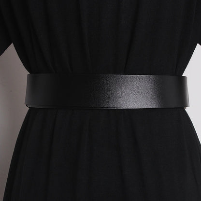 Fashion Real Leather Belts for Women Luxury Designer Female Waist Elastic Corset Belt Gold Heavy Elephant Metal Buckle