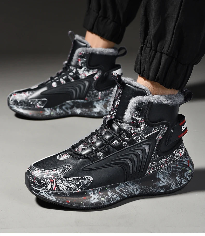 men boots 2025 New Winter Slippers Warm Men Shoes Waterproof Non-Slip Plush Sneakers Male tenis shoes Boots Men Sneakers Winter - Kimlud