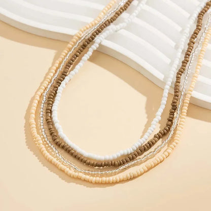 5Pcs/set Bohemian Coloful Rice Bead Waist Chain for Women Sexy Multilayer Elastic Beaded Belt Belly Chain Beach Body...