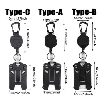 ID Card Holder Bus Card Cover Case Badge Reel Clip Badge Clip Heavy Duty Badge Clip Retractable Badge Holder ID Badge Holder