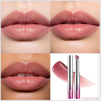 LANGMANNI 6 Colors Honey Pink Lipstick Waterproof Not Fading Sexy Nude Brown Lip Tint for Women Make Up Solid Lip Gloss Cosmetic