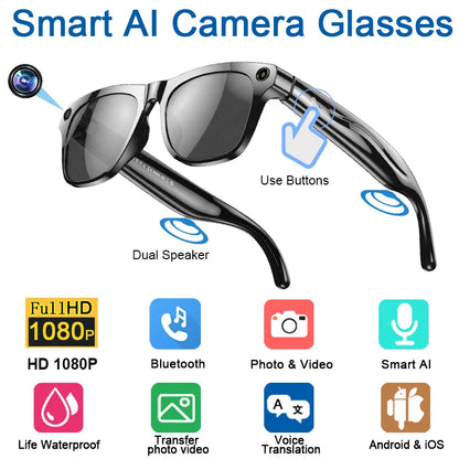 VIVO Color Changing AI Smart Glasses Chat GPT 100MP Camera Bluetooth Call Voice Assistant Control Smart Glasses 2026 New