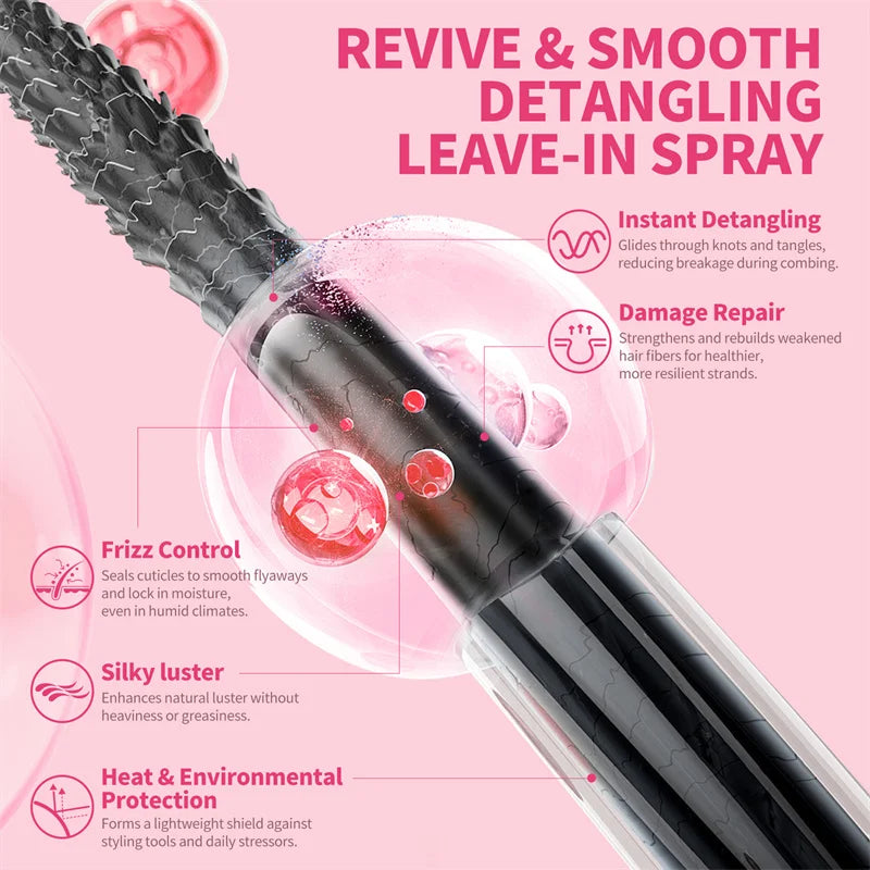 Keratin Hair Mask Keratin Hair Spray Fast Repairing Damaged Frizzy Hairs Smooth Styling Shiny Straightening Hair Care Essence