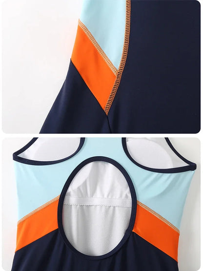 Hanmanyfly Professional Athletic Swimwear Women One Piece Swimsuit Quick Dry Swimming Pool Suit for Girls Trunks Sexy Bodysuit - Kimlud